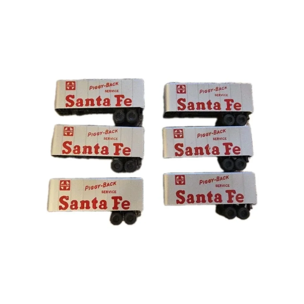 Santa Fe Piggy-Back Service Trailer Model Railroad TOFC ATSF Logo  Lot‎ Of 7